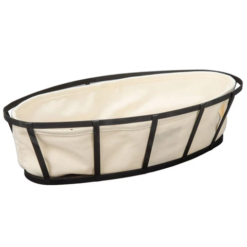 BIA Cordon Bleu Set of 2 Bread Basket Wire Cotton Oval Cover