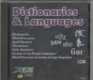 Dictionaries & Languages by Chestnut ~ 1993 ~ CD-ROM - Picture 1 of 3
