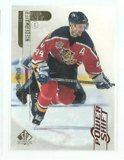 1998-99 SP Authentic Power Shift #36 Rob Niedermayer /500 (ref 96299) - Image 1 of 1