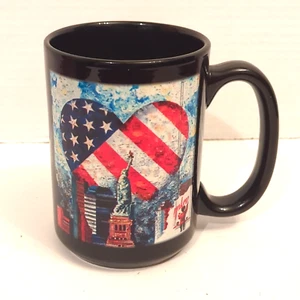 Yakov Smirnoff Black Coffee Mug Cup American Heart Vintage - Picture 1 of 6