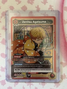 Union Arena CCG Demon Slayer Zenitsu Agatsuma UE05BT/KMY-1-071 super rara - Foto 1 di 2