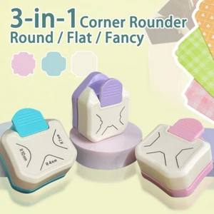 New 3 in 1 Corner Rounder Corner Punch 3 Way Corner Cutter Rounder for Card - Picture 1 of 19