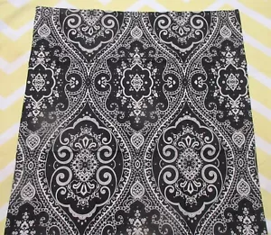 2 federe cuscino 18x18 personalizzate con tessuto paisley Michael Miller NERO BIANCO - Foto 1 di 3