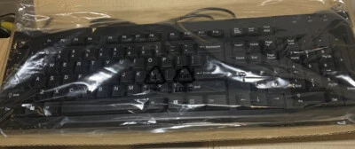 HP Essential Full Size Katydid Multimedia Keyboard Wired USB for PC Desktop - Image 1 of 4