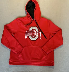 Ohio State Buckeyes Men's Hoodie XL Scarlet Red POLYESTER Sweatshirt - Picture 1 of 10