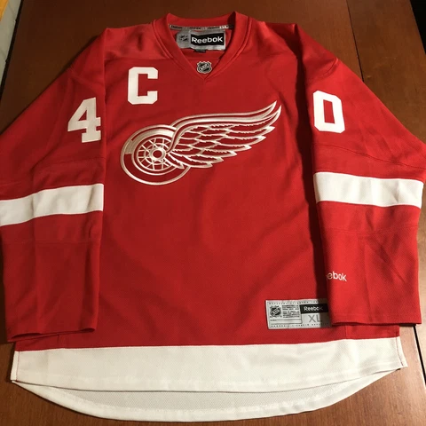 Reebok Henrik Zetterberg Detroit Red Wings NHL Hockey Jersey Red Home Adult XL Cover
