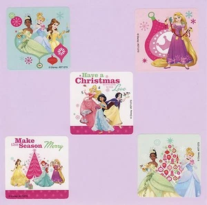 15 Disney Princess Christmas Winter Holiday - Large Stickers - Tiana, Cinderella - Picture 1 of 1