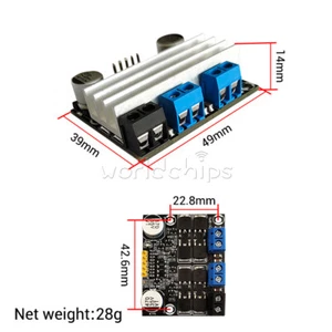 10A 2 Channel H-bridge DC 3-18V Motor Drive Module PWM Adust Speed Dimming - Picture 1 of 10