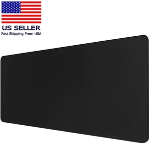 Extended Large Gaming Mouse Pad Stitched Edges Non-Slip Rubber Base 31.5x12 XL - Picture 1 of 12
