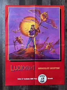 Vintage Ludichrist "Immaculate Deception" Combat Core Promotional Poster 18”x24” - Picture 1 of 12