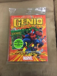 GENIO CARDS THE OFFICIAL CARD COLLECTOR ALBUM GREEN PAPERBACK NEW SEALED MARVEL - Picture 1 of 2