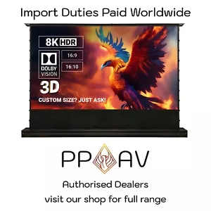Projector Screen ALR 130-150 inch Floor Rising Long Throw - Phoenix Screens - Picture 1 of 8