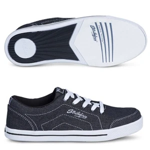 Womens KR Strikeforce LAGUNA Black Denim Bowling Shoes Sizes 6 - 11 - Picture 1 of 1