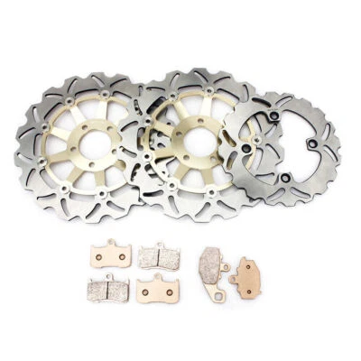 For Kawasaki Front Rear Brake Discs Rotors Pads Z1000 Z 1000 2003 2004 2005 2006 - Image 1 of 4