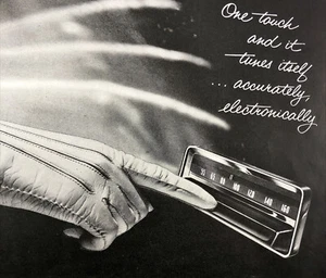 Delco 1955 Autoradio Segnale Ricerca Sintonizzatore Stampa Vintage Pubblicità One Touch - Foto 1 di 2