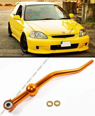 FOR 1988-2000 HONDA CIVIC EG EK EM GOLD DUAL BEND SHORT THROW QUICK SHIFTER  - Image 1 of 2