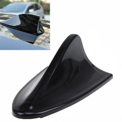 Antena universal de aleta de tiburón para coche cubierta decorativa de techo superior negra Foto 1 de 4