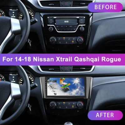Radio estéreo GPS 2+32 GB para Nissan Xtrail Qashqai Rogue Android 13 2014-2018 Foto 1 de 4