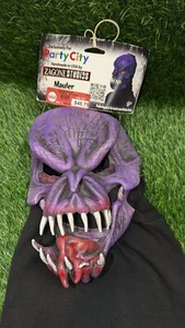 Party City Zagone Studios Mauler Latex Mask Hood NWT Adult Size Made in USA - Picture 1 of 6
