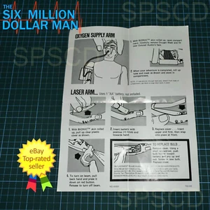Six Million Dollar Man Original Critical Assignment Waffen Anleitung KOSTENLOSER VERSAND - Bild 1 von 4