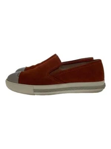 MIU MIU ◆ Metal Cap Slip-On / Loafers / 35 / Brown / Suede / SS9563 - Picture 1 of 7