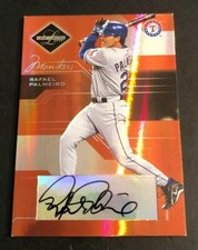 2005 Leaf Limited Monikers RAFAEL PALMEIRO AUTO #1/1 Made TRUE SSP Rangers #171