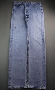 Men's 2016 Levi's 505 Jeans Regular Fit Distressed Size 38x38 (Measure 38x37) - Picture 1 of 12