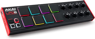 AKAI LPD8 MK2 MKII CONTROLLER USB MIDI CON 8 PAD / 8 POTENZIOMETRI ROTATIVI - Immagine 1 di 4