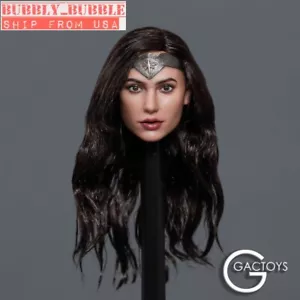 1/6 Wonder Woman Female Head Sculpt For 12" PHICEN Hot Toys Female Figure USA - Picture 1 of 2
