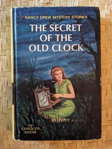 1959 Nancy Drew Mystery Stories The Secret Of The Old Clock Book 1 Carolyn Keene - Picture 1 of 3