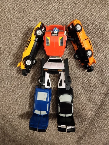 Go-Bots Puzzler Bandai Tonka Combiners 6 toy Vintage 99% COMPLETE w/instructions Cover