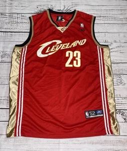 Lebron James Cleveland Cavaliers Jersey #23 Size 52 RARE Black Reebok Logo - Picture 1 of 9