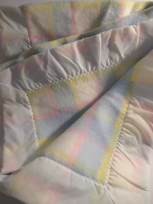 Manta bebé lana Quiltex vintage 48 X 36 nueva con etiquetas Foto 1 de 4