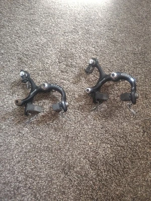 [YC] Vintage Modolo Speedy Bremssattel Set schwarz Race Eroica Italy 70er 80er - Bild 1 von 4