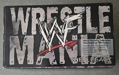 Vintage WWF WrestleMania - The Legacy VHS Box Set 14 Tapes RARE WWE  - Image 1 of 4