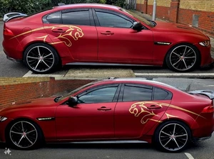LEAPING BIG CAT GRAPHICS DECALS STICKERS - Picture 1 of 5