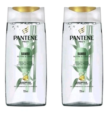 2 PACK PANTENE Pro-V SHAMPOO BAMBU NUTRE & CRECE /750ml each - Image 1 of 4