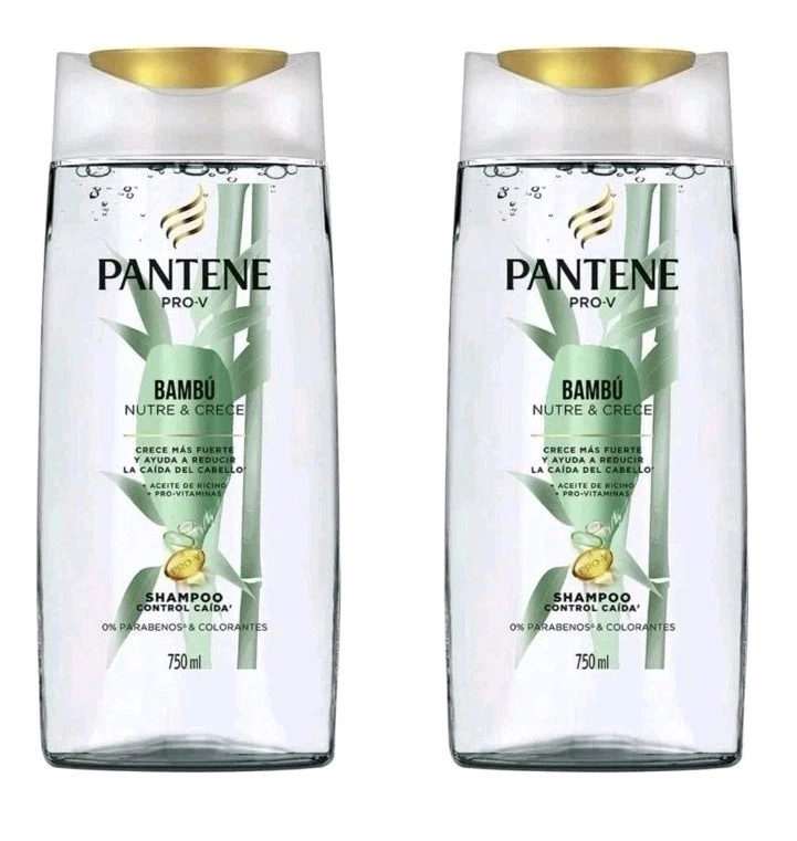 2 PACK PANTENE Pro-V CHAMPÚ BAMBÚ NUEZ Y CREMA /750 ml cada uno Foto 1 de 4