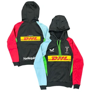 Harlequins Rugby Women's Hoodie Castore Pro Players Hoodie - New - Picture 1 of 3