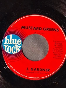 northern soul   J. GARDNER   Mustard Greens / 99 Plus 1   BLUE ROCK 4026   M- - Picture 1 of 2