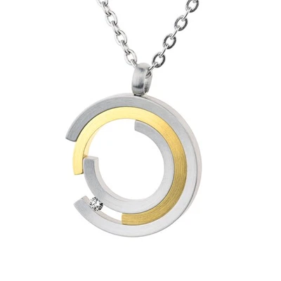 Ernstes Design Anhänger AN1069 mit Brillant 0.02 ct. Edelstahl vergoldet - Bild 1 von 3