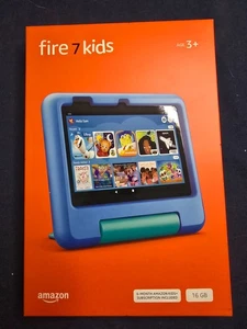 Amazon Fire 7 Kids 12th Gen. 16GB, Wi-Fi, 7" NEW sealed-Choice-Blue, Red, Purple - Picture 1 of 7