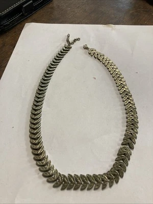 Alte Halskette Halsreif aus Silber 20. Jh. 26 Gramm - Bild 1 von 4