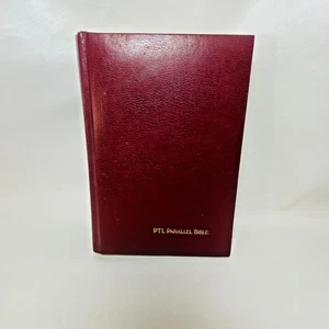 Holy Bible KJV PTL Parallel Edition Large Print King James Living Burgundy 1983 - Picture 1 of 13