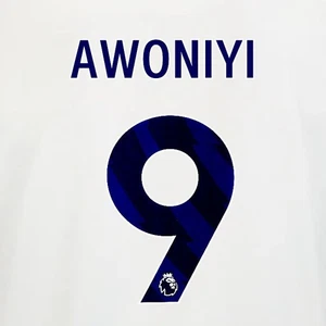 2025 2026 OFICIAL NOTTINGHAM AWONIYI 9 AZUL VISITANTE JUGADOR TALLA NOMBRE CONJUNTO - Imagen 1 de 1