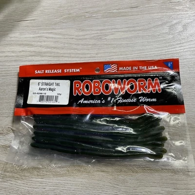 Roboworm •6” Straight Tail• Aaron’s Magic• - Image 1 of 2