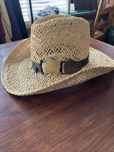 Vintage Stroh 7-1/4 Resistol Postkutsche Cowboy Hut. The New West - Bild 1 von 13