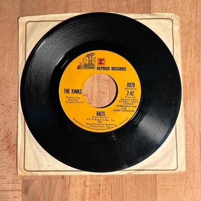 THE KINKS "Rats"/"Apeman" 45 Record Vinyl Single VG British Invasion Rock - Image 1 of 2