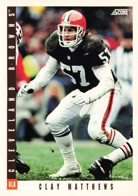 Clay Matthews #175 1993 Score Cleveland Browns Football - Image 1 of 2