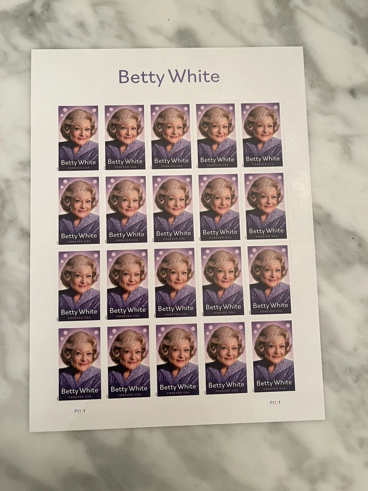 Scott #5976 Betty White Sheet of 20 Forever Stamps  Ship Free Popular Great Pric - Image 1 of 1